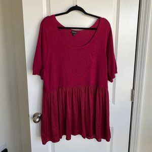 Torrid Short Sleeve Sweater Blouse Size 4